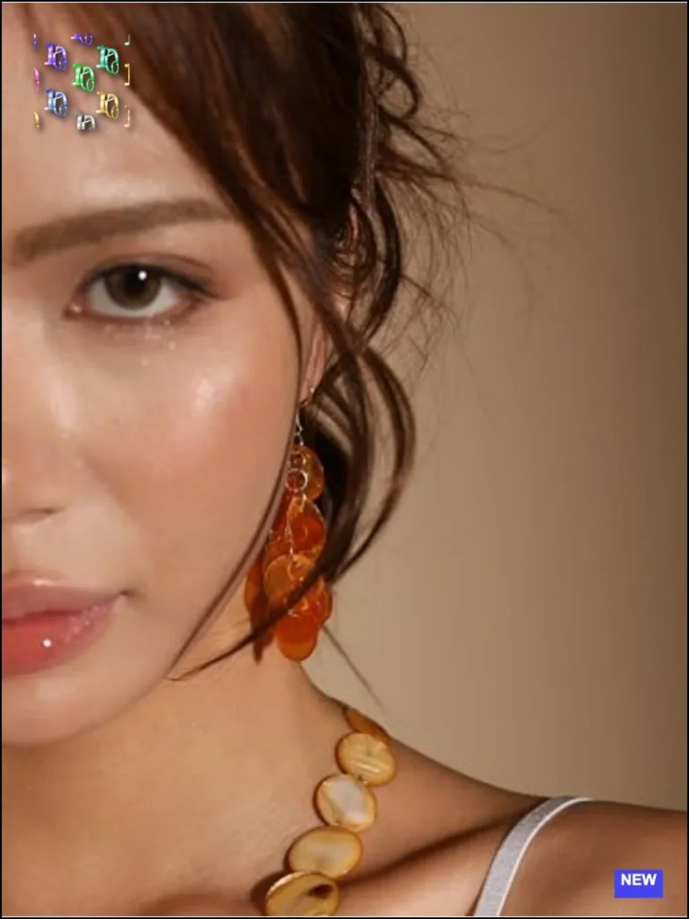 Statement Disc Circle Dangle Earrings with Zinc Metal